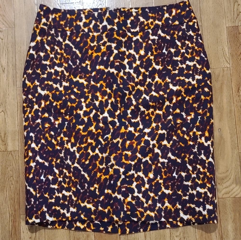 Merona Leopard Print Mini Pencil Skirt (B1)